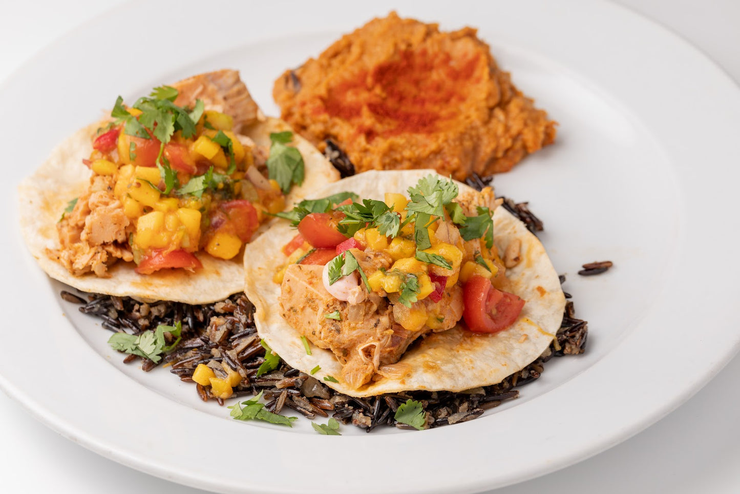 Jackfruit Tacos w/ Mango Salsa