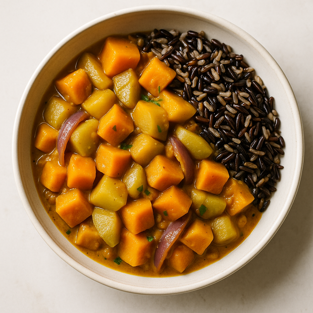 Winter Squash Curry with Wild Rice