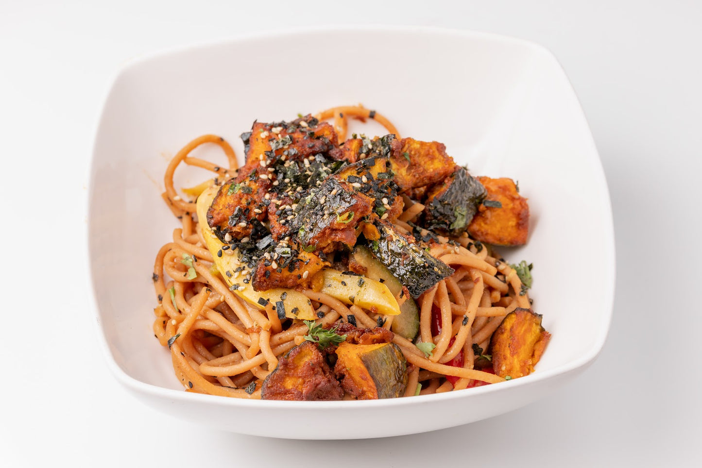 Stir Fried Noodles with Kabocha Squash