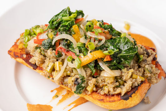 Roasted and Stuffed Butternut Squash
