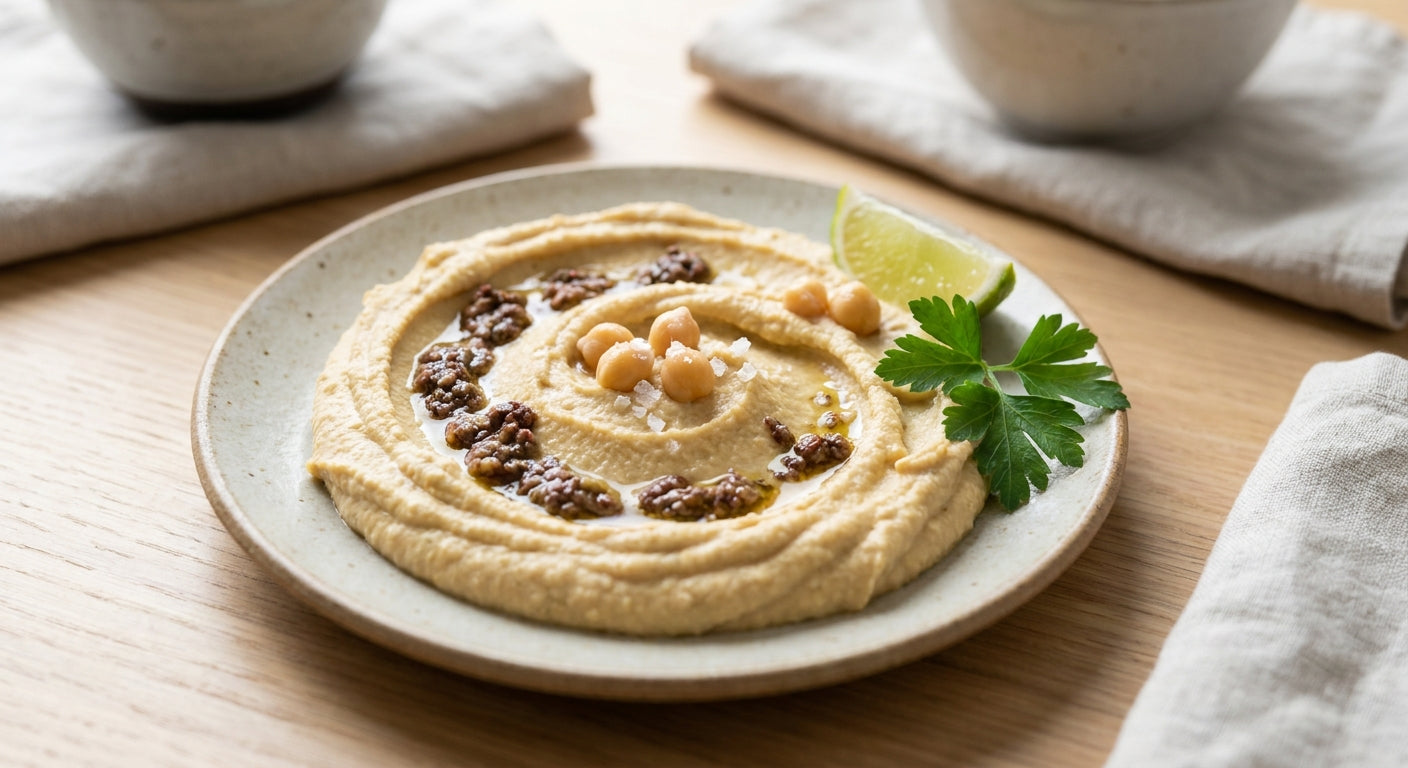 Hummus with Olive Tapenade
