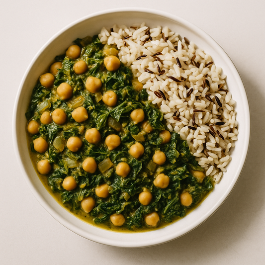 Chana Saag w/ Wild Rice