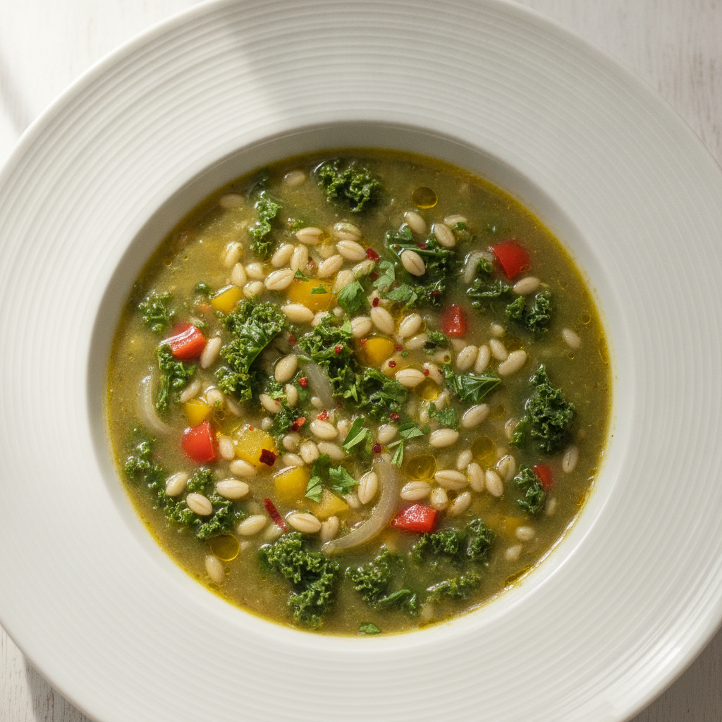 Kale and Kamut Soup