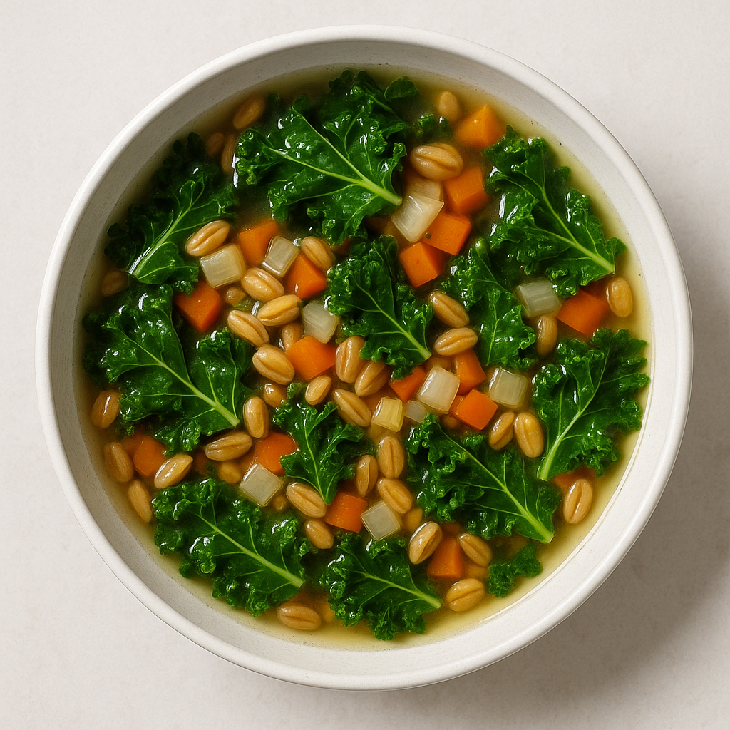 Kale and Kamut Soup