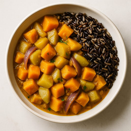 Winter Squash Curry with Wild Rice